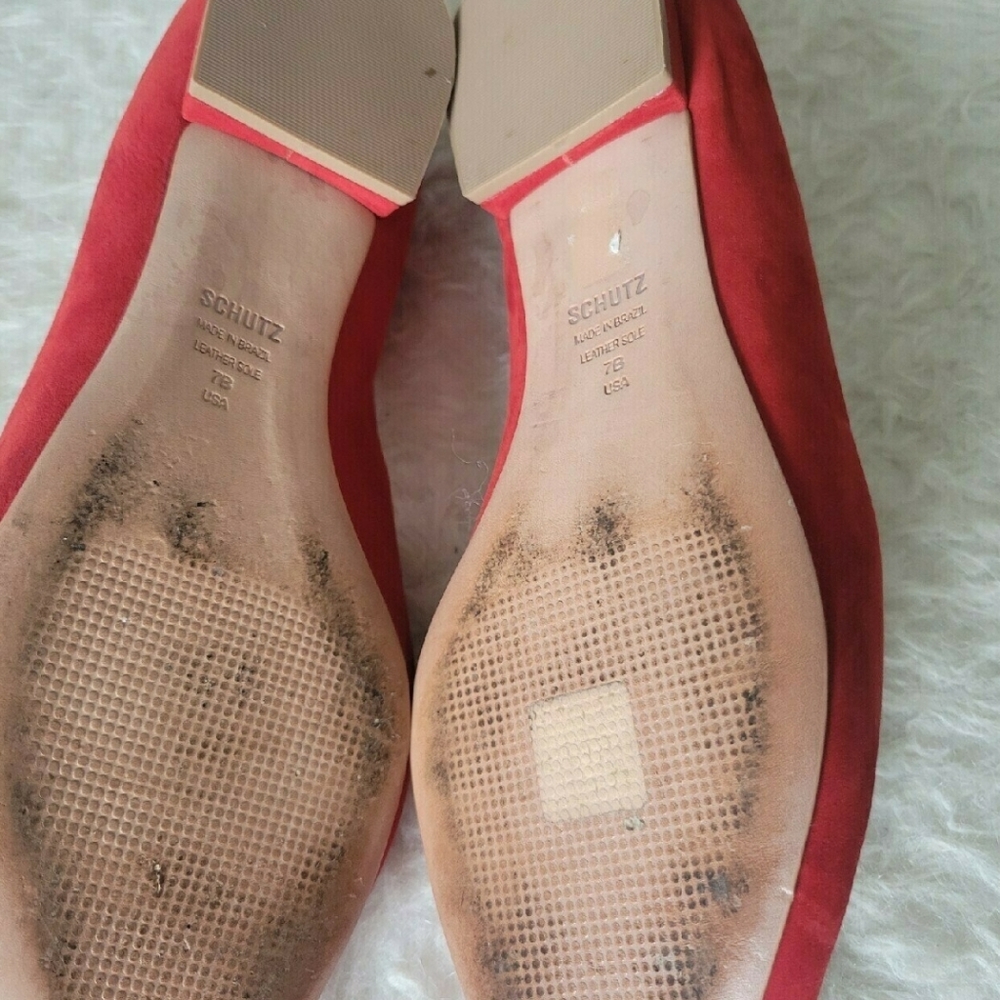Suede Pointed Toe Flats - Picture 6 of 8